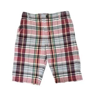 Peek Plaid Chino Style Shorts Size 12
